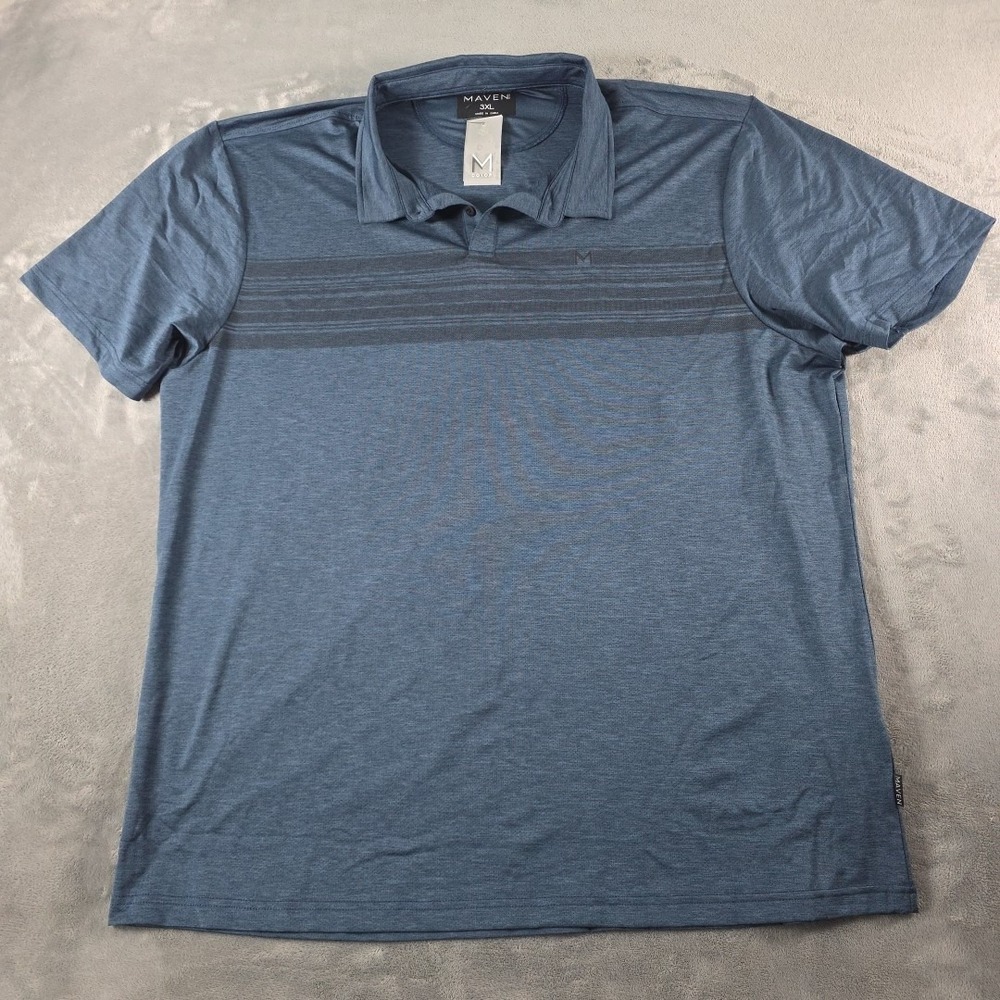 Maven Co/op Essential Aim Performance Polo Size US 3xl Blue Golf